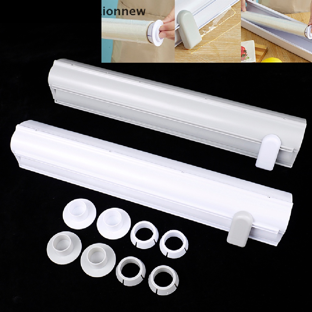 【HDN】 Food Wrap dispenser Foil Cling Film Roll Baking Parchment Cutter Plastic Holder 【Heavendenotationnew】