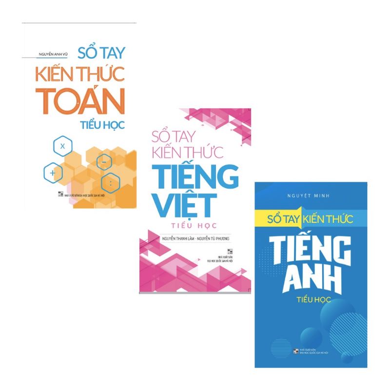 Sách - Sổ Tay Kiến Thức Tiểu Học - Toán - Tiếng Việt - Tiếng Anh