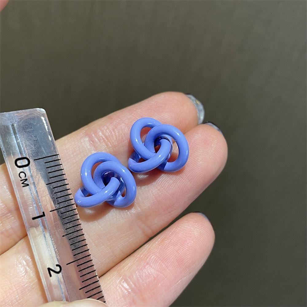 Bông Tai Xỏ Lỗ Mini Màu Kẹo Ngọt Kiểu Dáng Thanh Lịch Thời Trang Cho Nữ