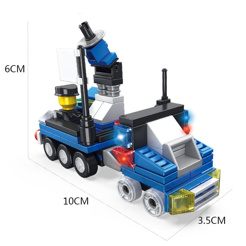 Bộ đồ chơi khối lắp ráp mini mô hình đội bảo vệ thành phố chất lượng cao cho trẻ em