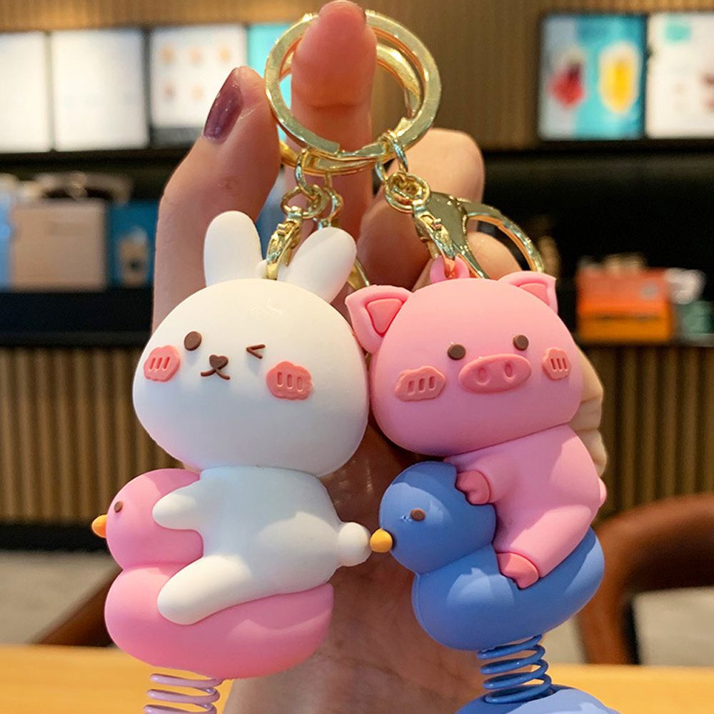 Móc khóa silicon thiết kế kiểu chú chó Shiba Inu đáng yêu