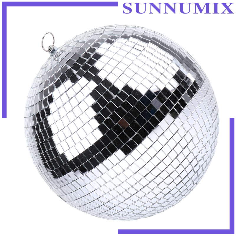 Đèn disco trang trí hình quả cầu tráng gương 15cm
