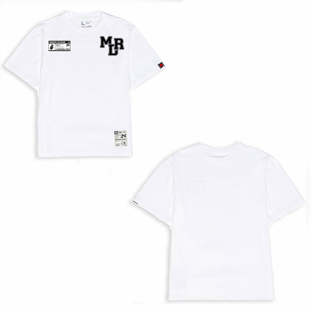 Áo thun form rộng tay lỡ nam nữ Phông Unisex Midori Team Mã Vạch V2 Local Brand Chính Hãng M Studio