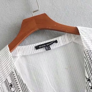 Váy trắng dài tay boho