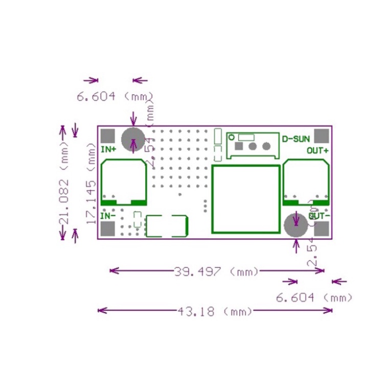 Mạch hạ áp 3A LM2596S DC-DC - 1688s.vn