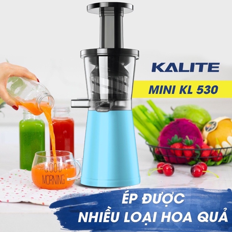 Máy ép chậm Mini Kalite KL-530( Tặng 3 bình nước cao cấp) - Hàng chính hãng