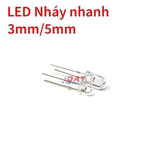 Đèn led 7 màu tự nháy - 3mm 5mm - nháy nhanh