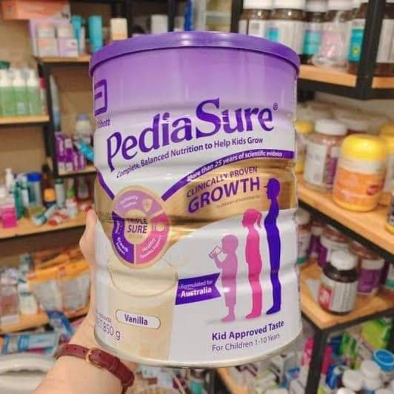 (Date T11/2022)Sữa pediasure Úc vị vani hộp 850g