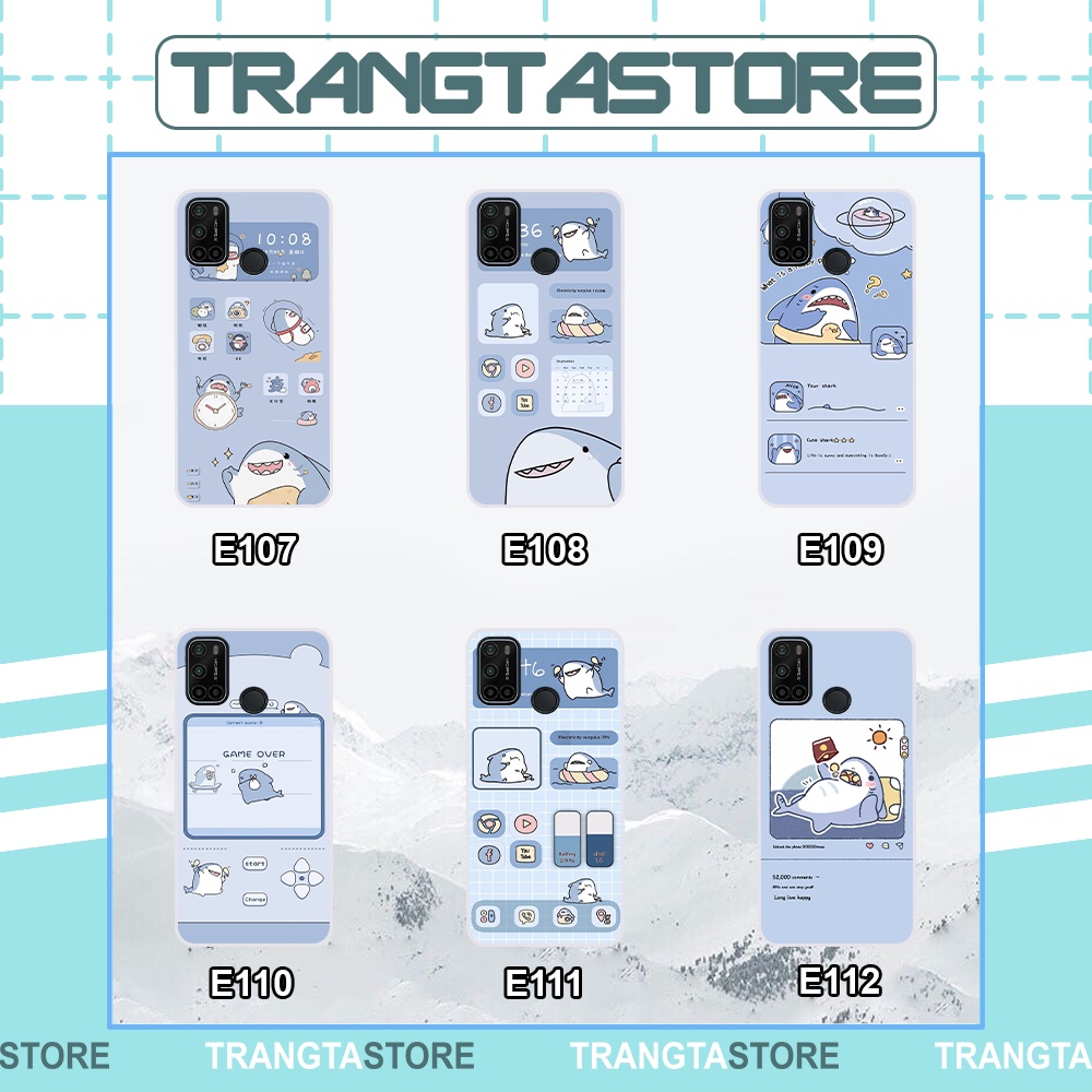 Ốp Vsmart Joy 4 / Live 4 / Star 5 in hình nền cá mập đáng yêu giá rẻ