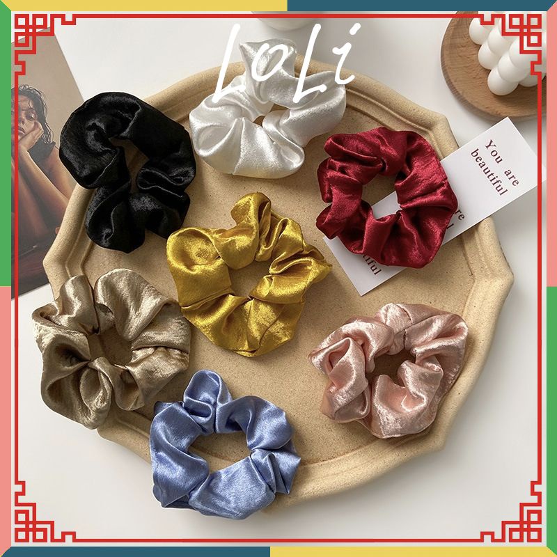 Dây cột tóc scrunchies vải nhung siêu mềm