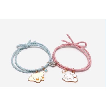 Vòng Tay Dây Bện Mặt Hình Doraemon Phong Cách Hàn Quốc