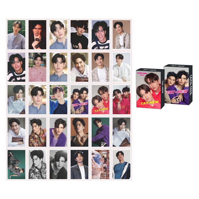 Hộp 30 Thẻ Ảnh Lomo Hình Thần Tượng Win Mewgulf EN OF Lovenew YINWAR