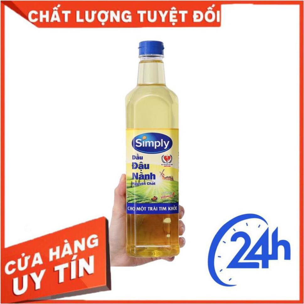 Dầu ăn Simply đậu nành 1 lít