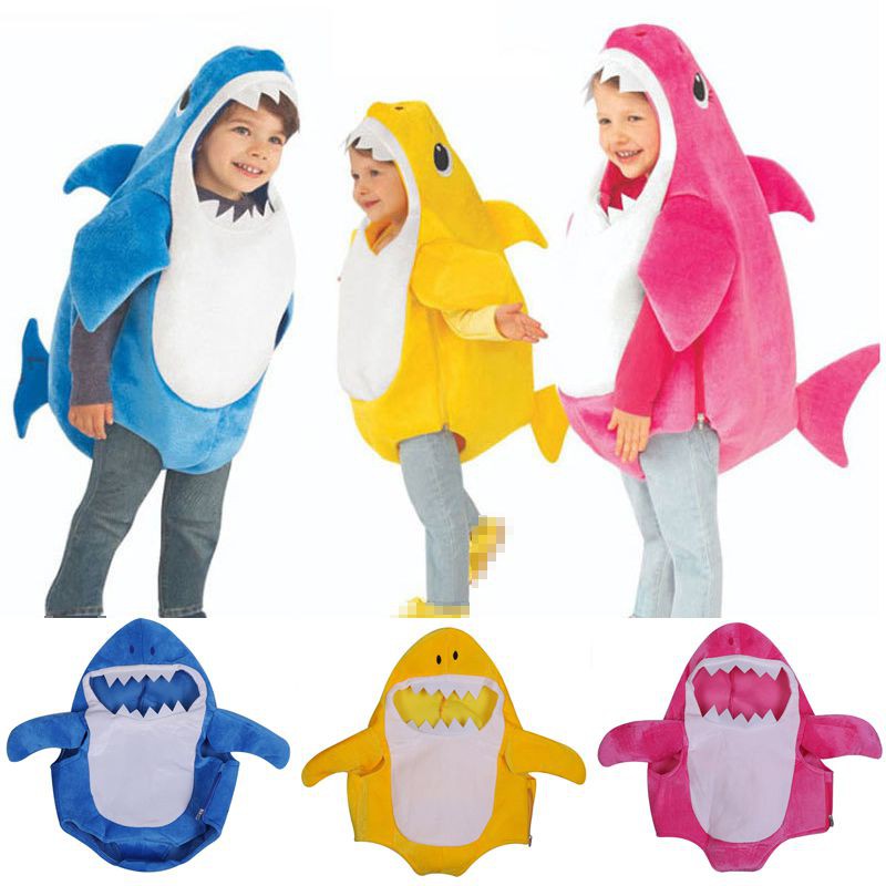 Cartoon Baby Shark Toddlers Kids Halloween Costume Fancy Dress Outfit Gifts