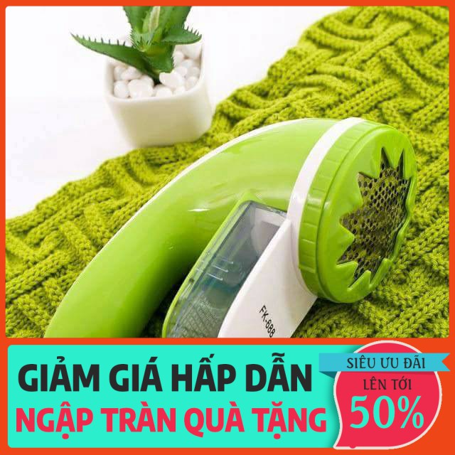 Máy cắt lông xù 6 lưỡi cho quần áo( tặng kèm 1 bộ lưỡi thay thế) [Vườn Yêu Shop]