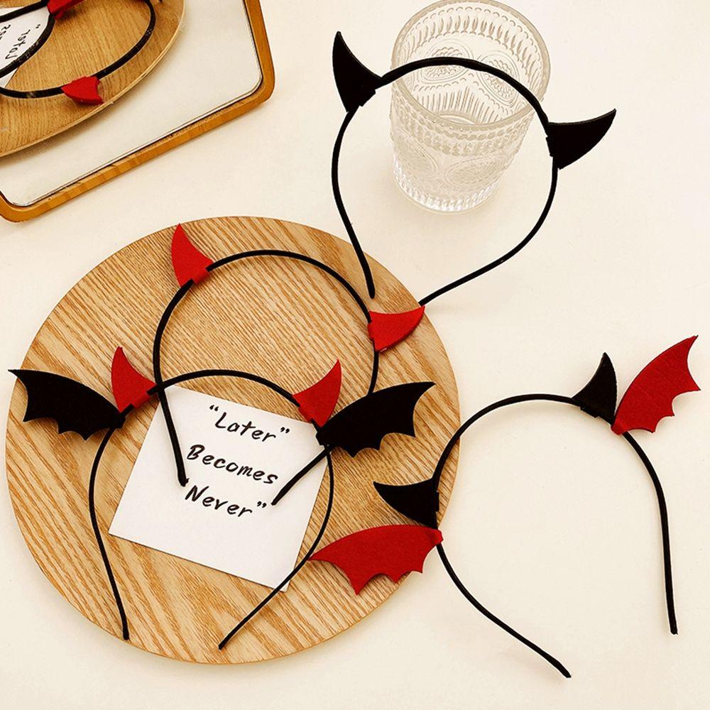 Băng Đô Hóa Trang Halloween Hình Dơi Chống Trượt Dễ Thương Cho Bé Gái