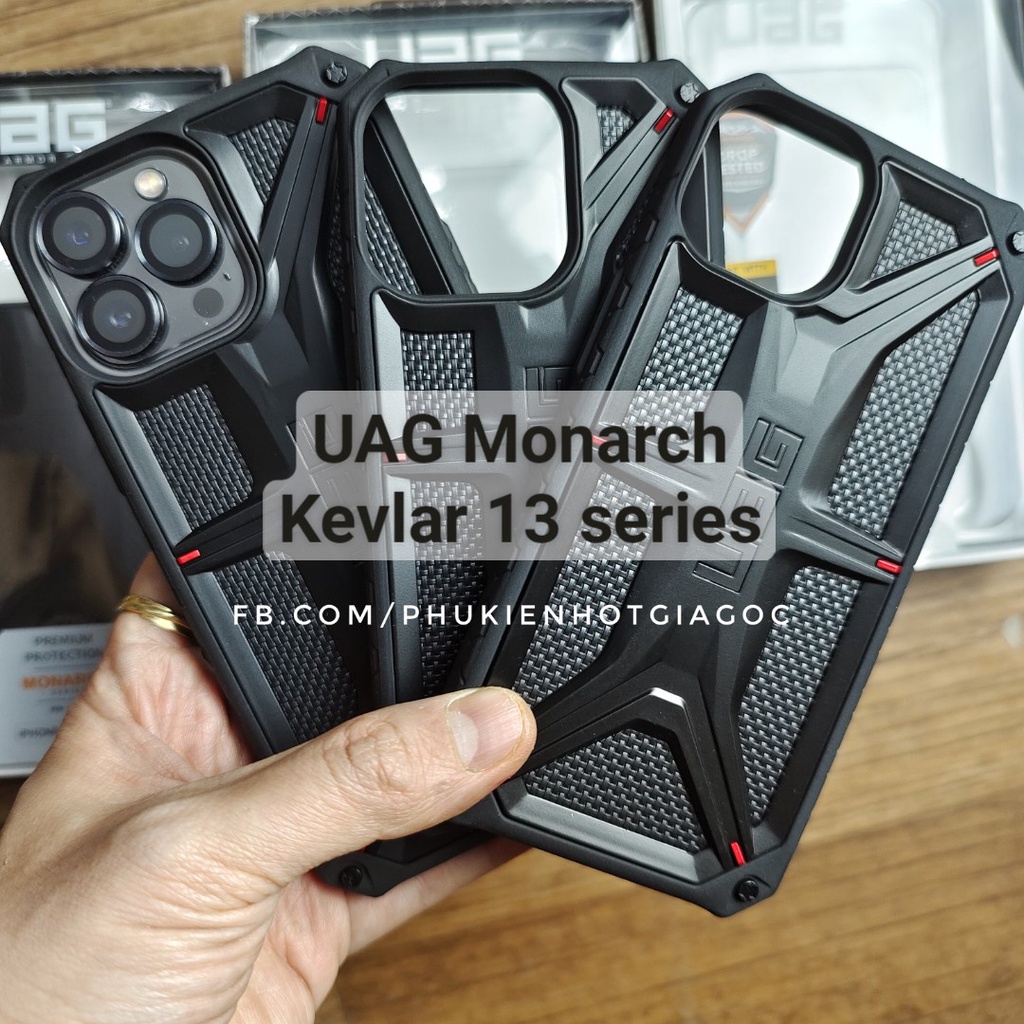 Ốp lưng chống sốc Monarch Kevlar 13 Pro max / 13 Pro / 13 / 12 Pro max / 12 Pro / 12 / 13 mini