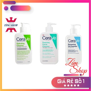 Sữa rửa mặt Cerave Foaming Facial Cleanser bản Mỹ (Pháp) Cerave da dầu & Da Khô các size 236ml - 355ml - 473ml