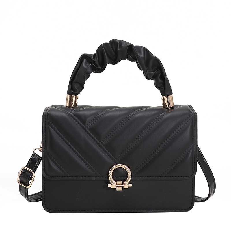 Túi Đeo Vai Hình Vuông Màu Trơn Phong Cách Cổ Điển Thời Trang 2022 Mới Cho Nữ