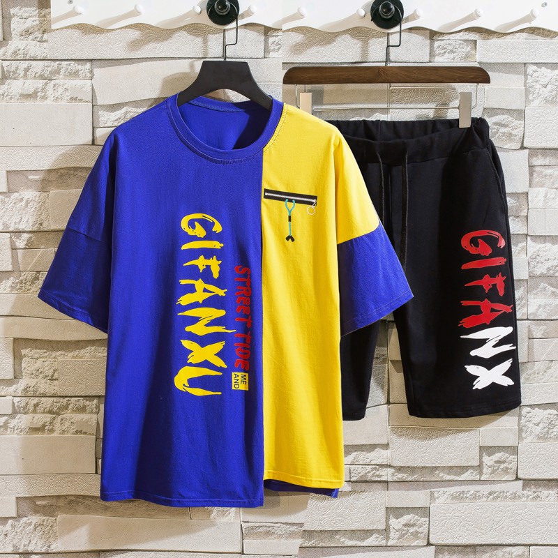 Bộ Quần Áo Thun Nam Thể Thao Mùa Hè Tay Ngắn Kết Hợp Quần Short GiFanXu Thời Trang SEPTEMBERGIRL1989 SET NAM 90000101C | BigBuy360 - bigbuy360.vn