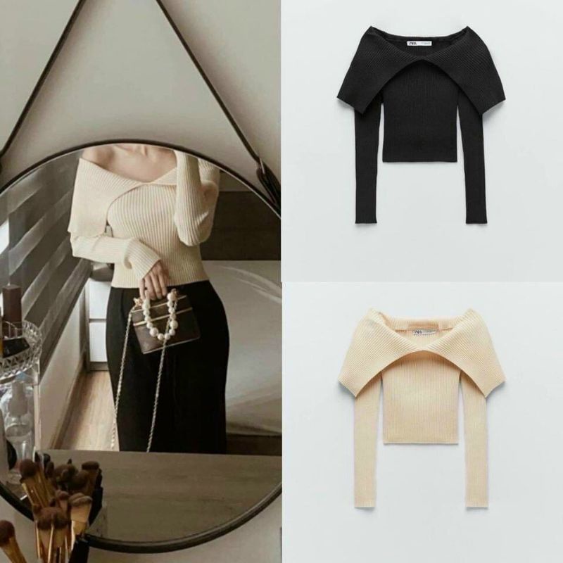 Áo bẹt vai phủ 2 bên quyến rũ &amp; sang chảnh A15