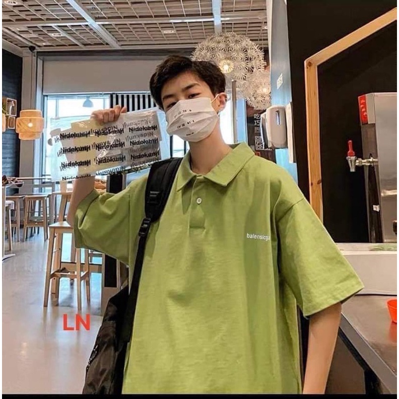 Áo polo logo chữ nhỏ ngực LN11