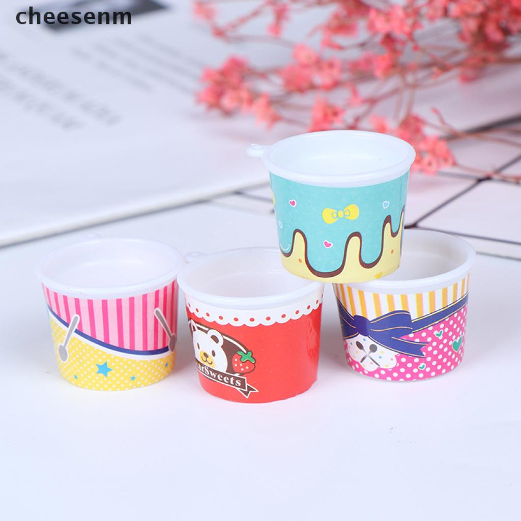 Set 4 Ly Nhựa Mini Làm Đồ Chơi Cho Nhà Búp Bê