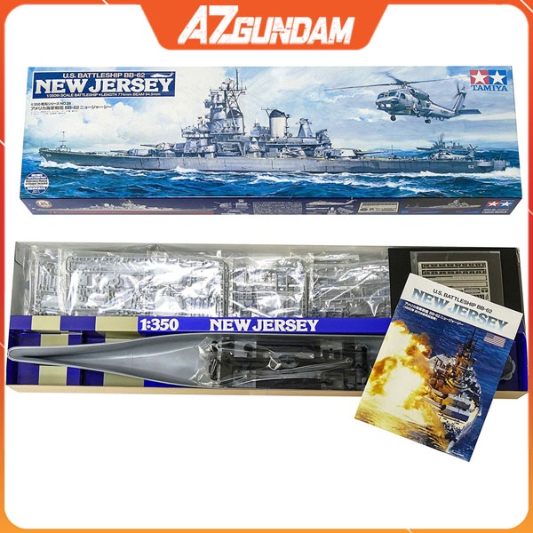 Mô Hình Lắp Ráp US Tàu Chiến Battleship New Jersey BB-62 Model Kit Tamiya Model Tỉ Lệ 1/350