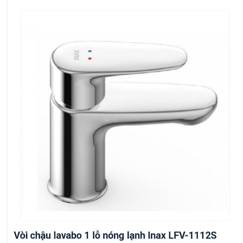 Vòi rửa lavabo 1 chân Inax LFV-1112S
