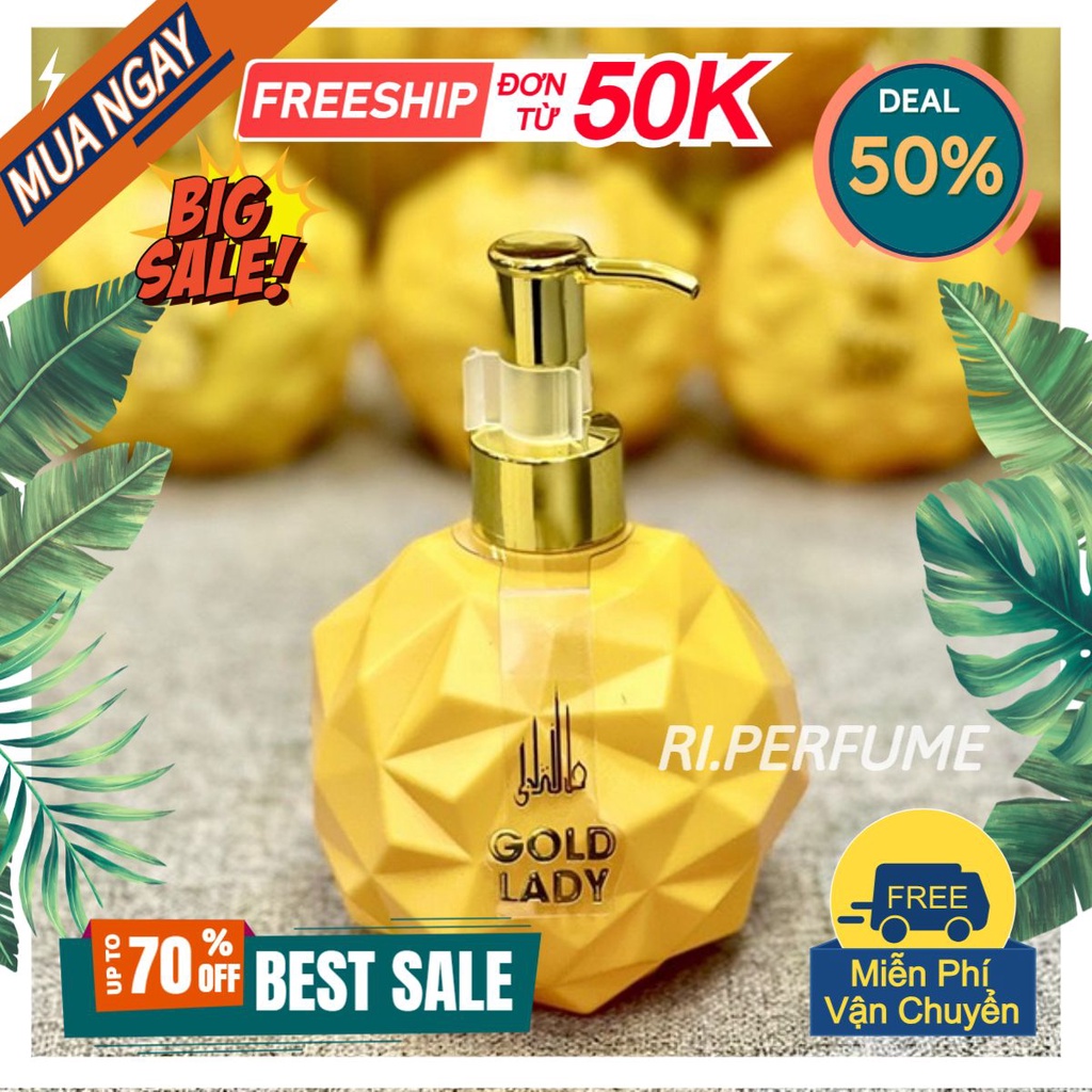 [CHUẨN]  Sữa Tắm Hương Nước Hoa DUBAI Gold Lady