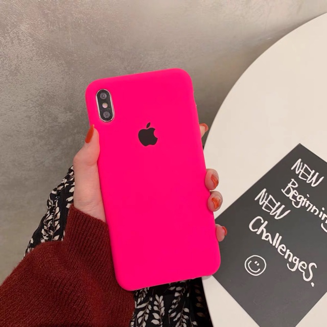 Ốp chống dơ Iphone 6/6plus/6s/6splus/6/7/7plus/8/8plus/x/xs/xsmax/11/11pro/11promax Hồng Dạ Quang | BigBuy360 - bigbuy360.vn
