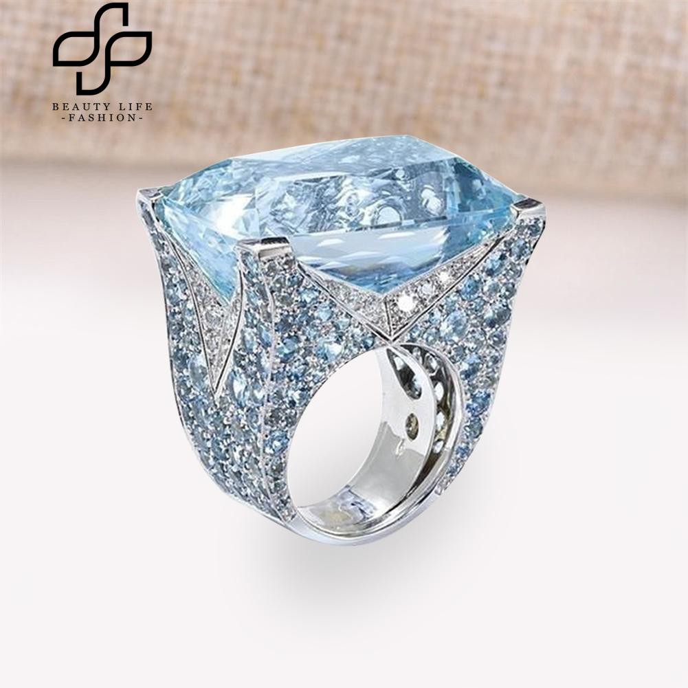 Nhẫn đính hôn nữ mặt Cubic