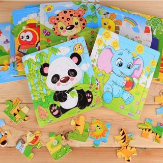 Tranh ghép gỗ 9 mảnh sét 10 cái