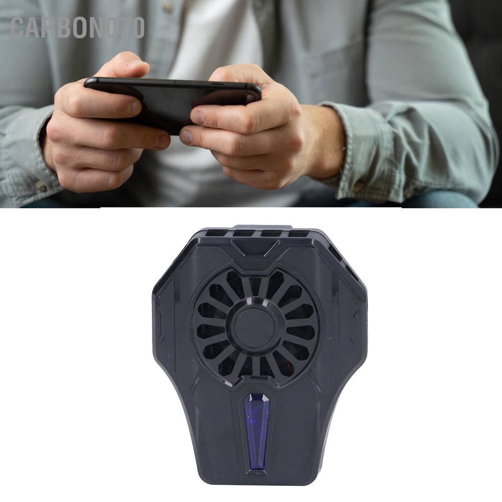 [Hàng Sẵn] Quạt tản nhiệt điện thoại sò lạnh DL01 Ngăn ngừa trầy xước di động có chiều rộng 65‑85mm【Carbon070】