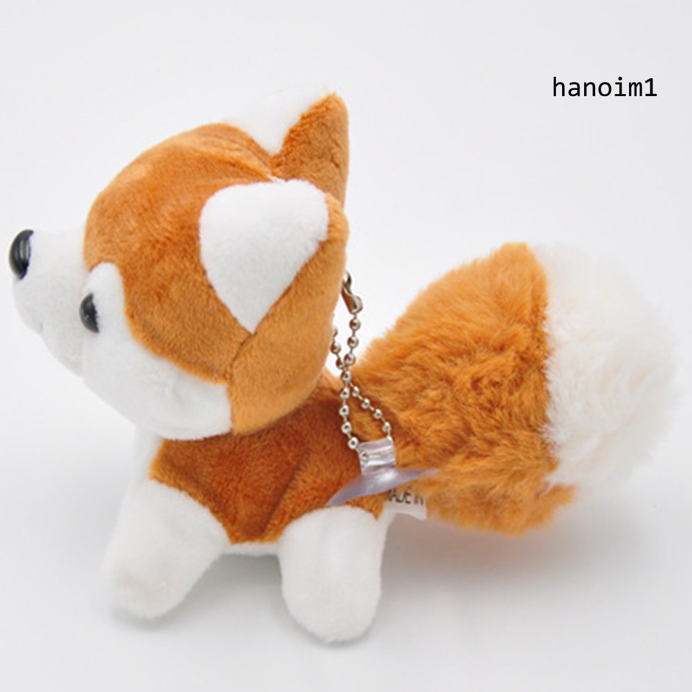 Móc khóa trang trí hình cún husky nhồi bông dễ thương