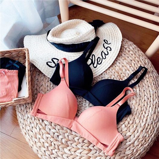 Bộ lót cotton thoáng mát, áo ngực dây vắt chéo không gọng - ATKG37 | BigBuy360 - bigbuy360.vn
