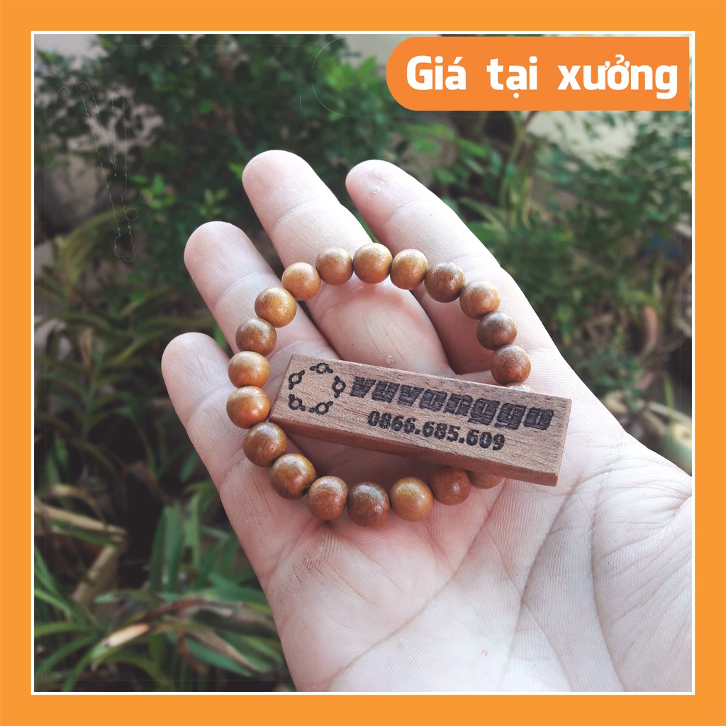 Vòng tay Xá Xị tròn 8ly cho nữ đeo, vòng gỗ thơm tự nhiên
