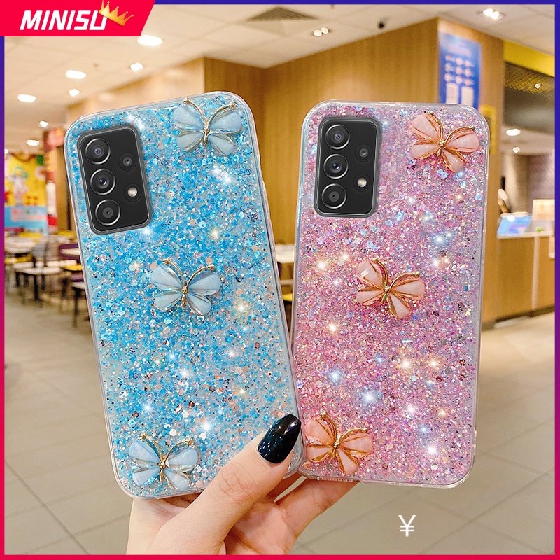 Vỏ Bao Da Điện Thoại Silicon Mềm Hình Bướm 3d Cho samsung galaxy a25 a14 a24 a34 a54 a13 a23 a33 a53 a73 5g a52 a52s a72 a04 a04s Ốp