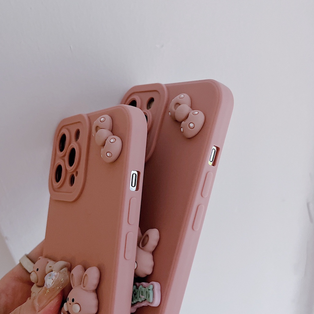 Ốp lưng điện thoại iphone bảo vệ camera gắn gấu7plus x xsmax 11 11promax 12 12pro 12promax 13 13pro 13promax DT13