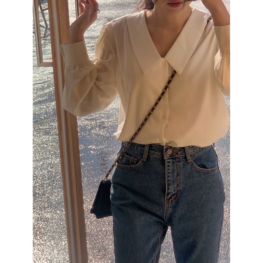 [ORDER] Áo blouse trắng style tiểu thư vintage Hàn Quốc