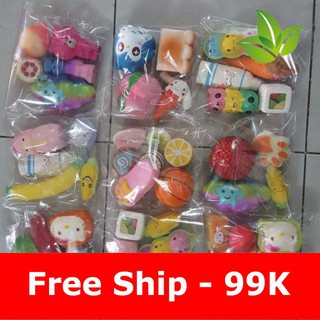 Combo squishy đồng giá 100k sku sp jz4083