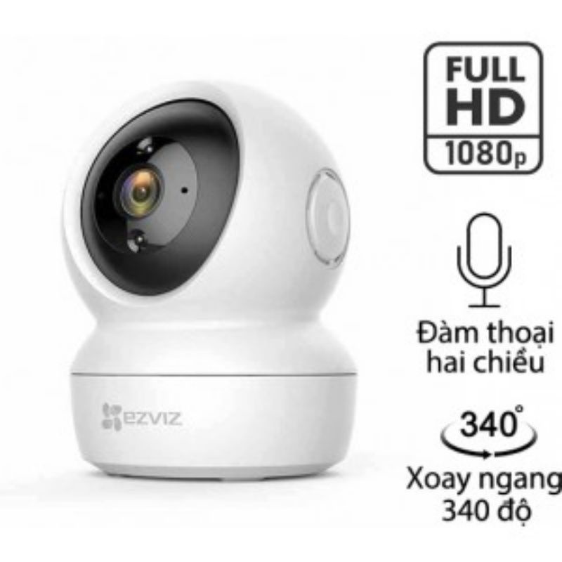Camera Wifi Không Dây Giám Sát Gia Đình Ezviz CV246 C6N Full HD 1080P 2MP- Xoay 360 °
