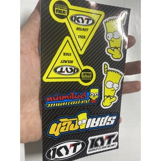 Sét tem logo kyt simpson chữ thái 10x18 cm