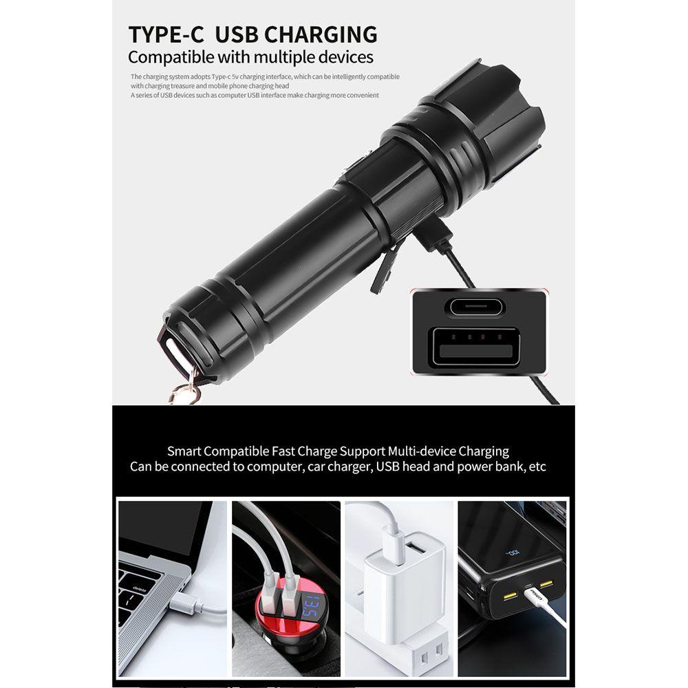 Đèn Pin LED Siêu Sáng 30W Chuyên Dụng Cho Hoạt Động Ngoài Trời