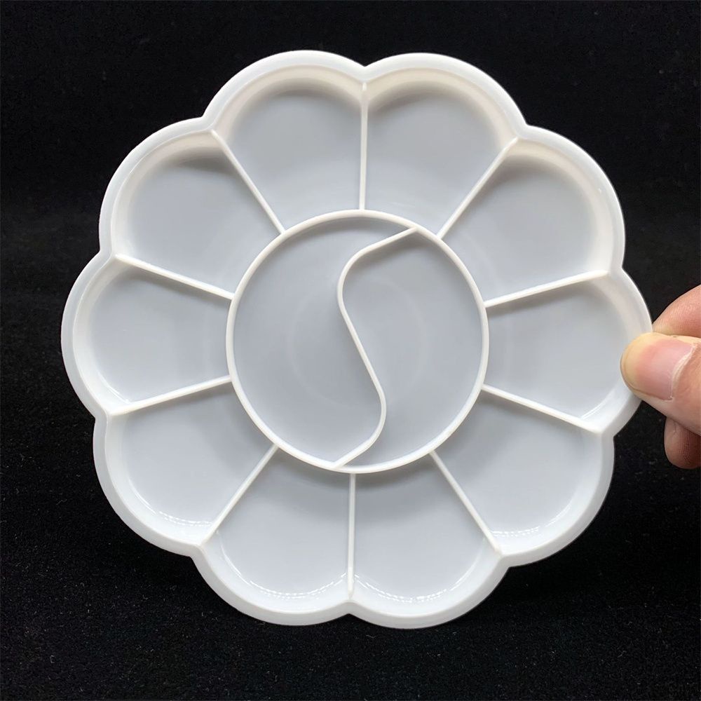 Khay đựng màu nước vẽ tranh mỹ thuật nhiều màu bằng nhựa