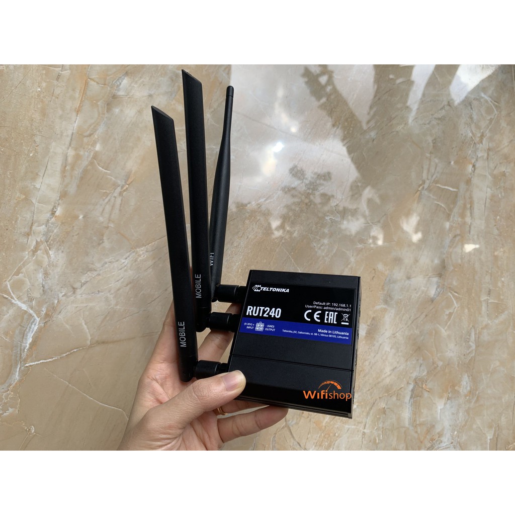 Bộ Phát Wifi 4G Công Nghiệp Teltonika RUT240 Hỗ trợ tốc độ kết nối 4G lên đến 150Mbps