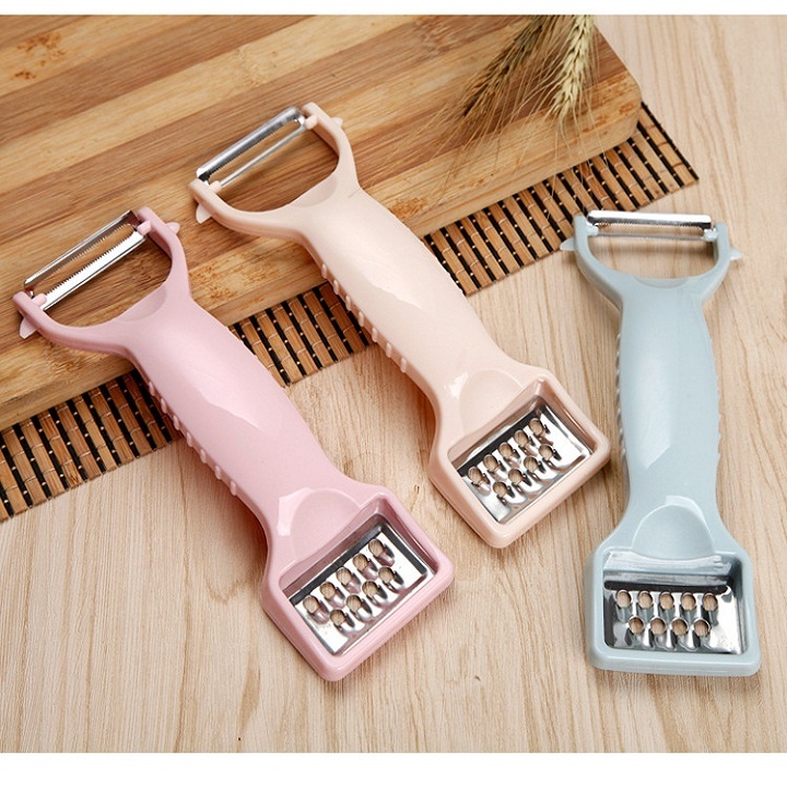 Nạo rau củ đa năng 2 in 1, bào sợi gọt vỏ trái cây, chất liệu nhựa PP bền đẹp