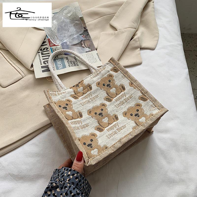 Túi Đựng Hộp Cơm Trưa Vải Lanh Chống Thấm Nước Dễ Thương Thân Thiện Với Môi Trường Cho Nữ 2022