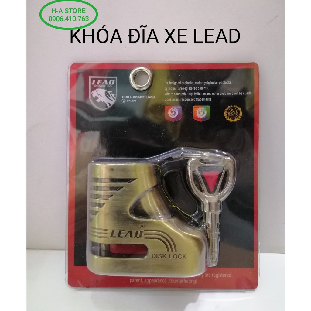 Ổ khóa đĩa xe máy / moto Lead Disk Lock