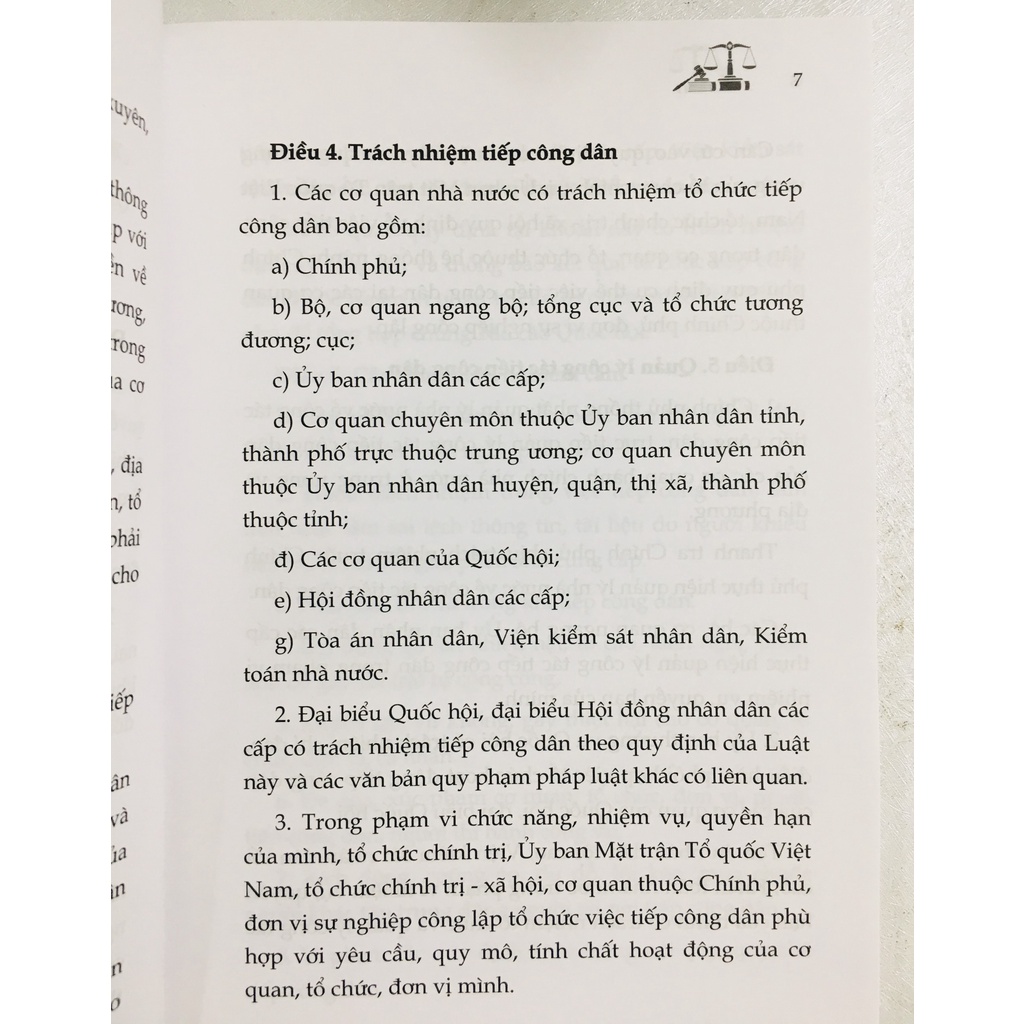 Sách : Luật tiếp công dân và văn bản hướng dẫn thi hành